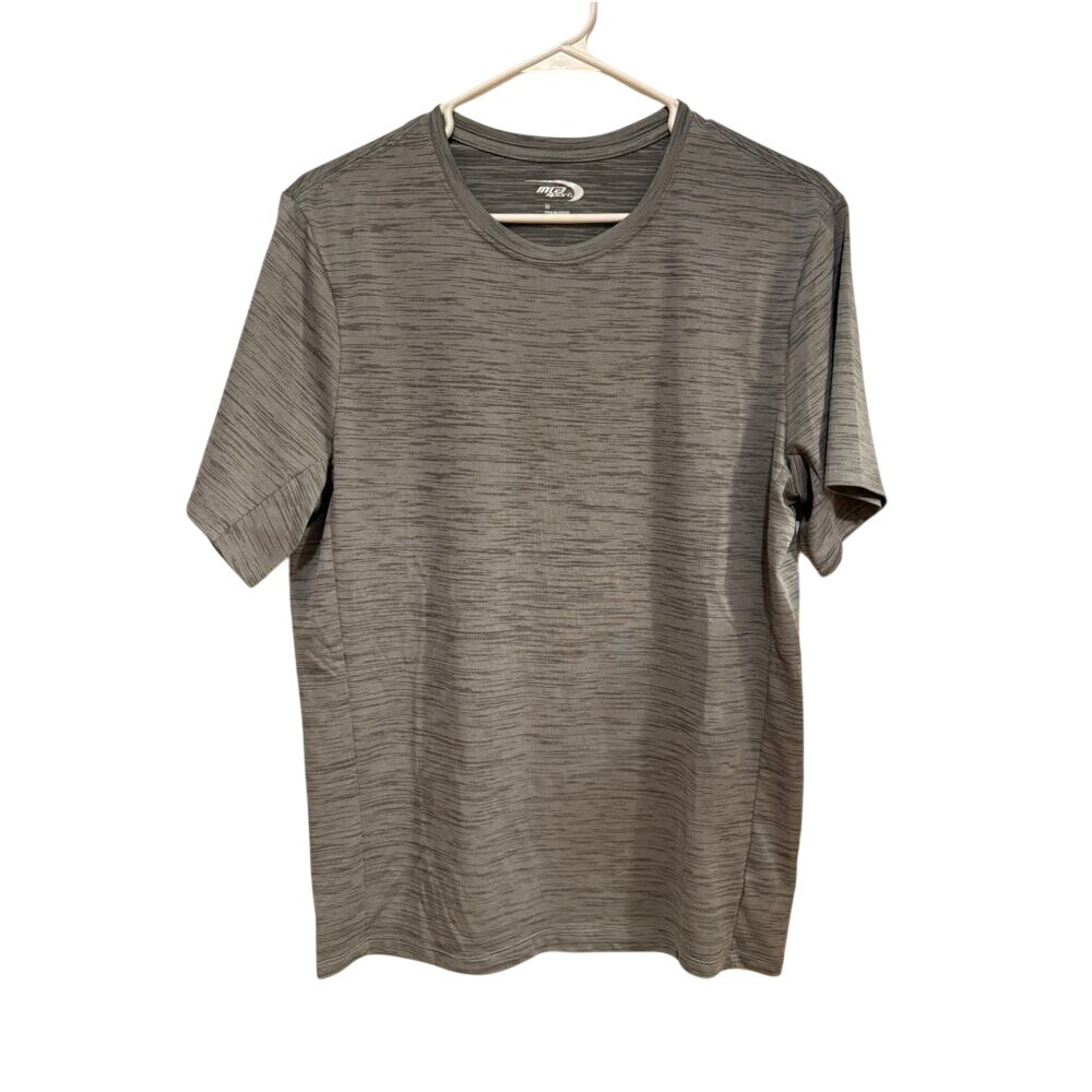 MTA Sport Performance Shirt Mens Medium Heather Grey Short Sleeve‎
